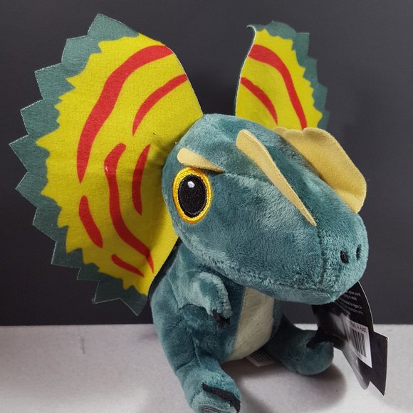 Peluche Jurassic Park Dilophosaurus Rex 25 Cm – Dinosauro Morbido Per Collezionisti